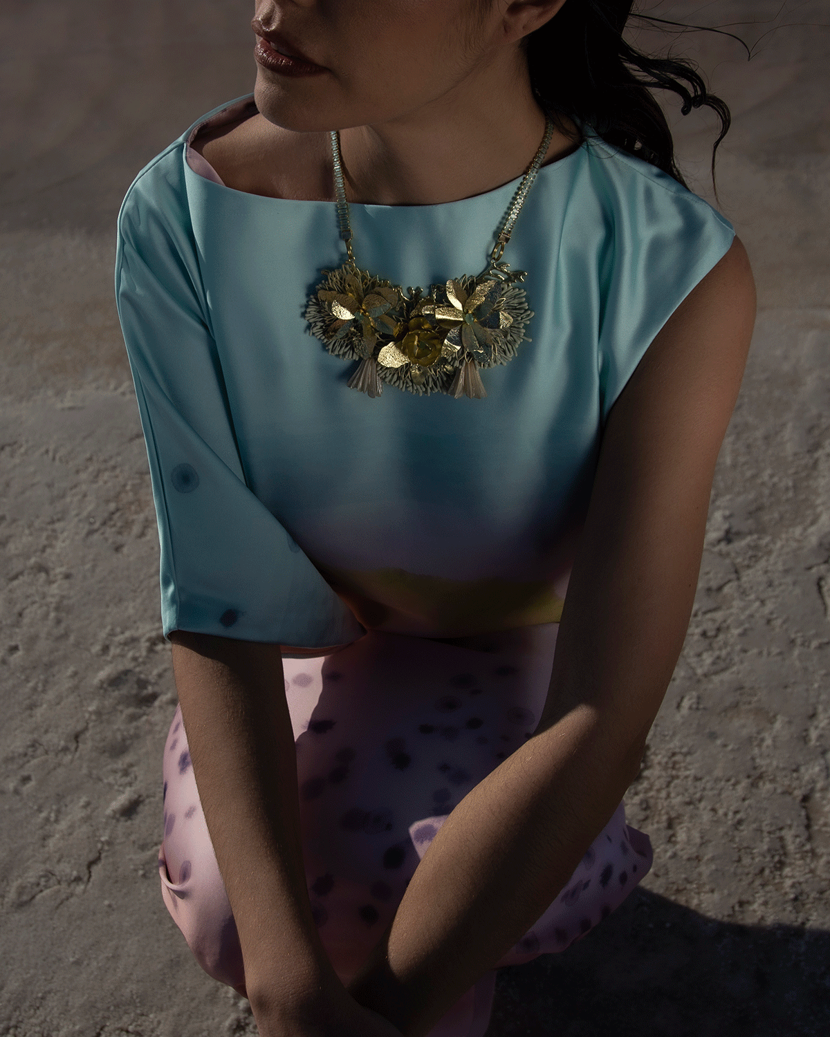 Gold, Flowers & Crystals | Ñawinchay Necklace