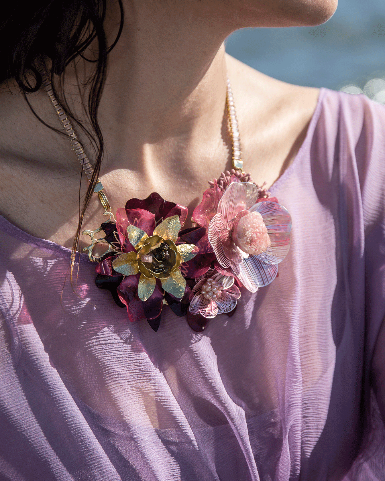 Crystals, Jade, and Quartz Necklace | Trinity Nuna