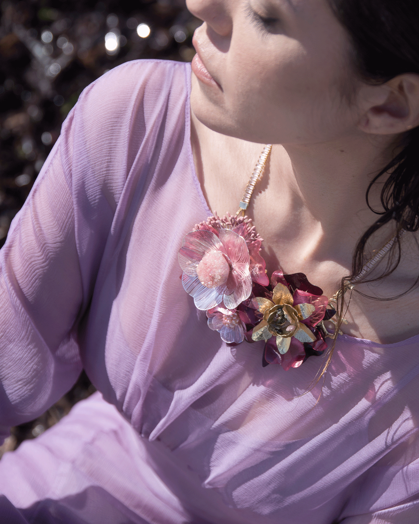 Crystals, Jade, and Quartz Necklace | Trinity Nuna