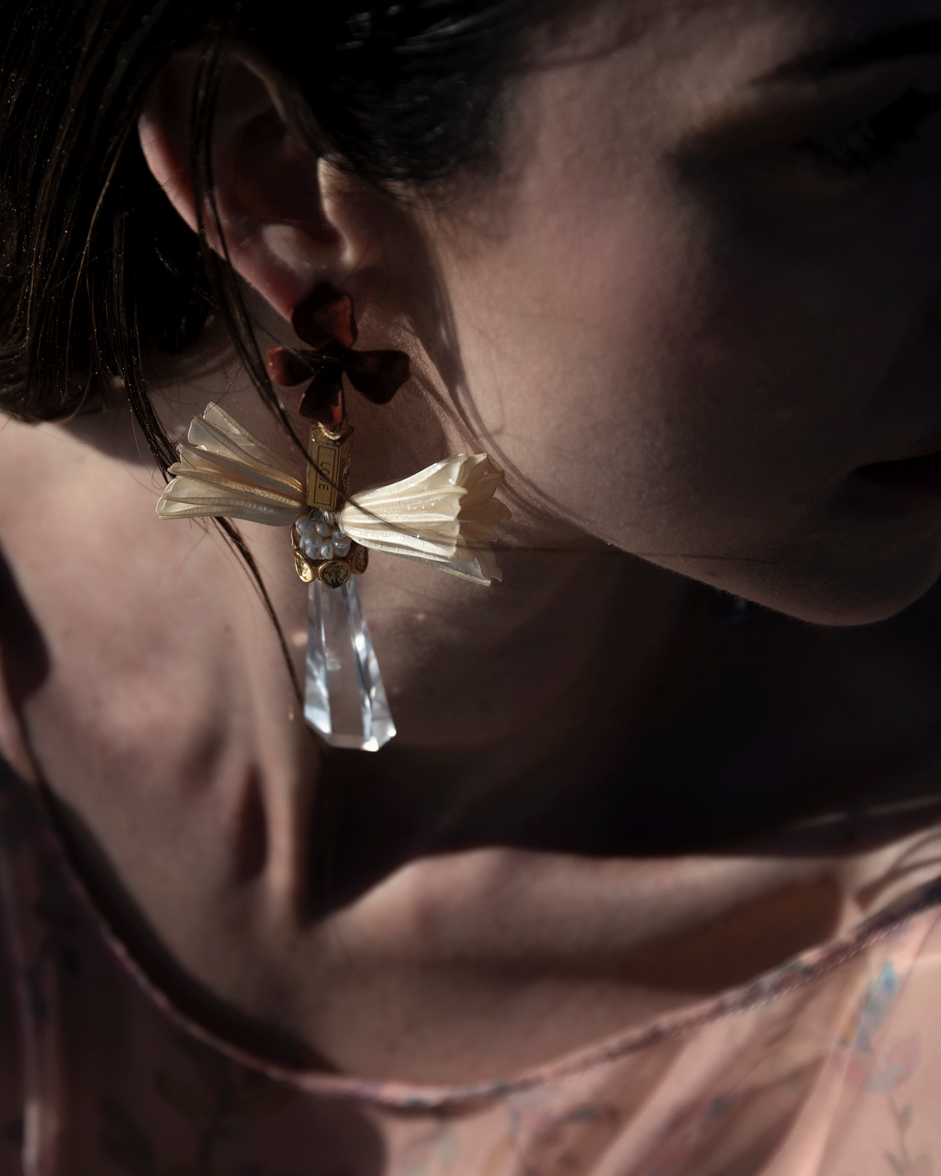 Swarovski Crystals & Enamel Flower Earrings | OM Nuna
