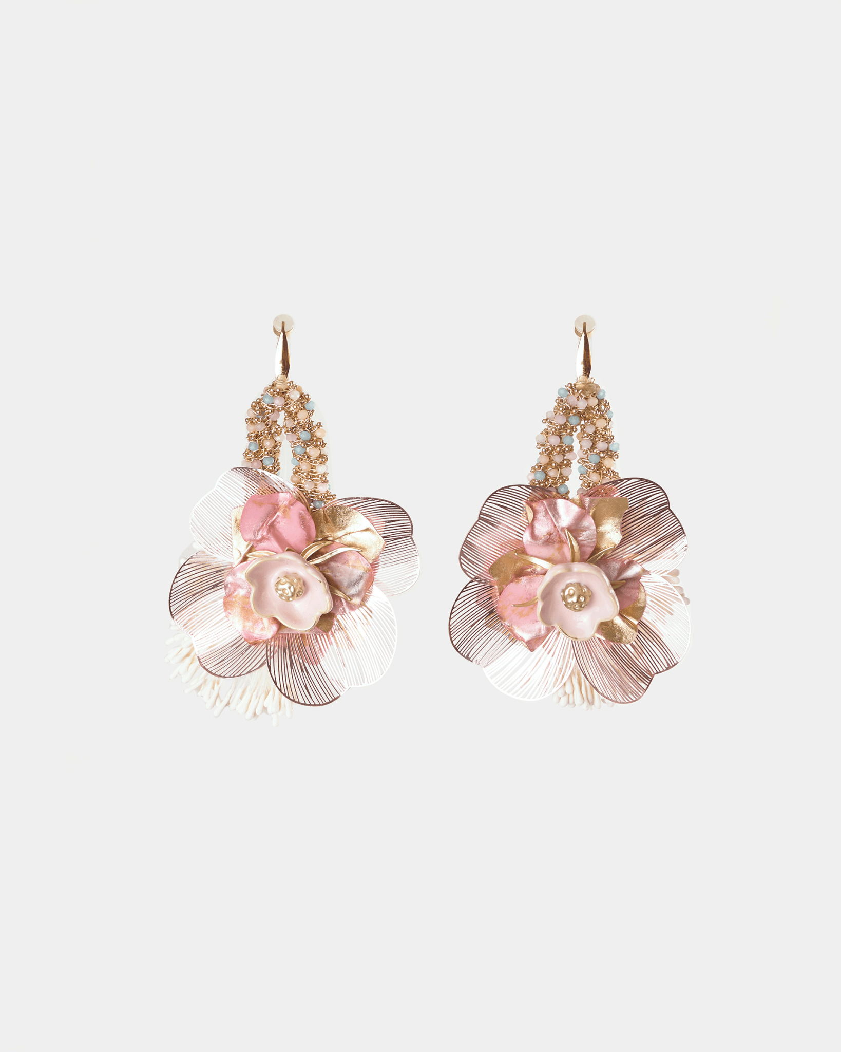 Ceramic and Crystals Earrings | Killa Nuna - NUNA - QORI
