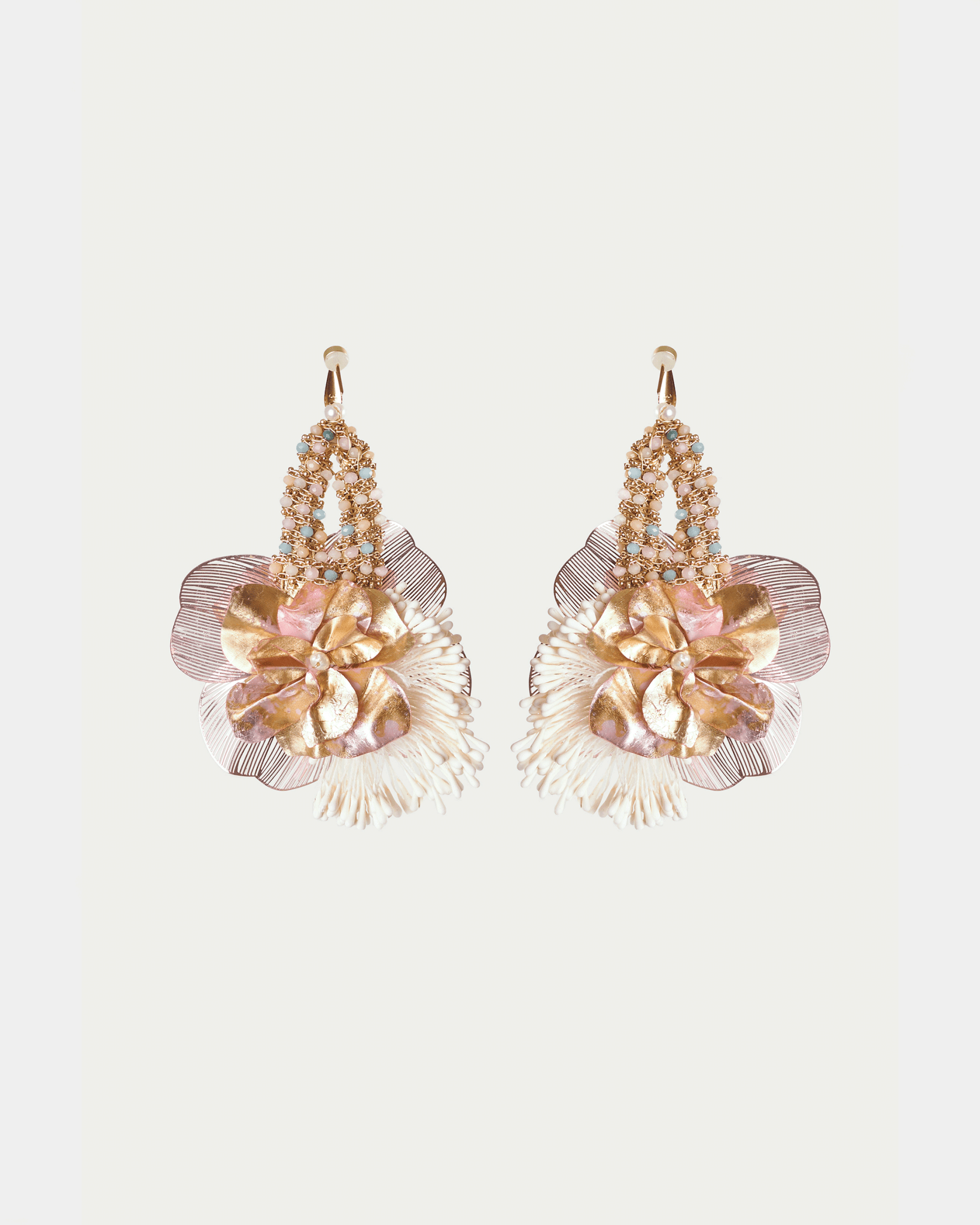 Ceramic and Crystals Earrings | Killa Nuna - NUNA - QORI