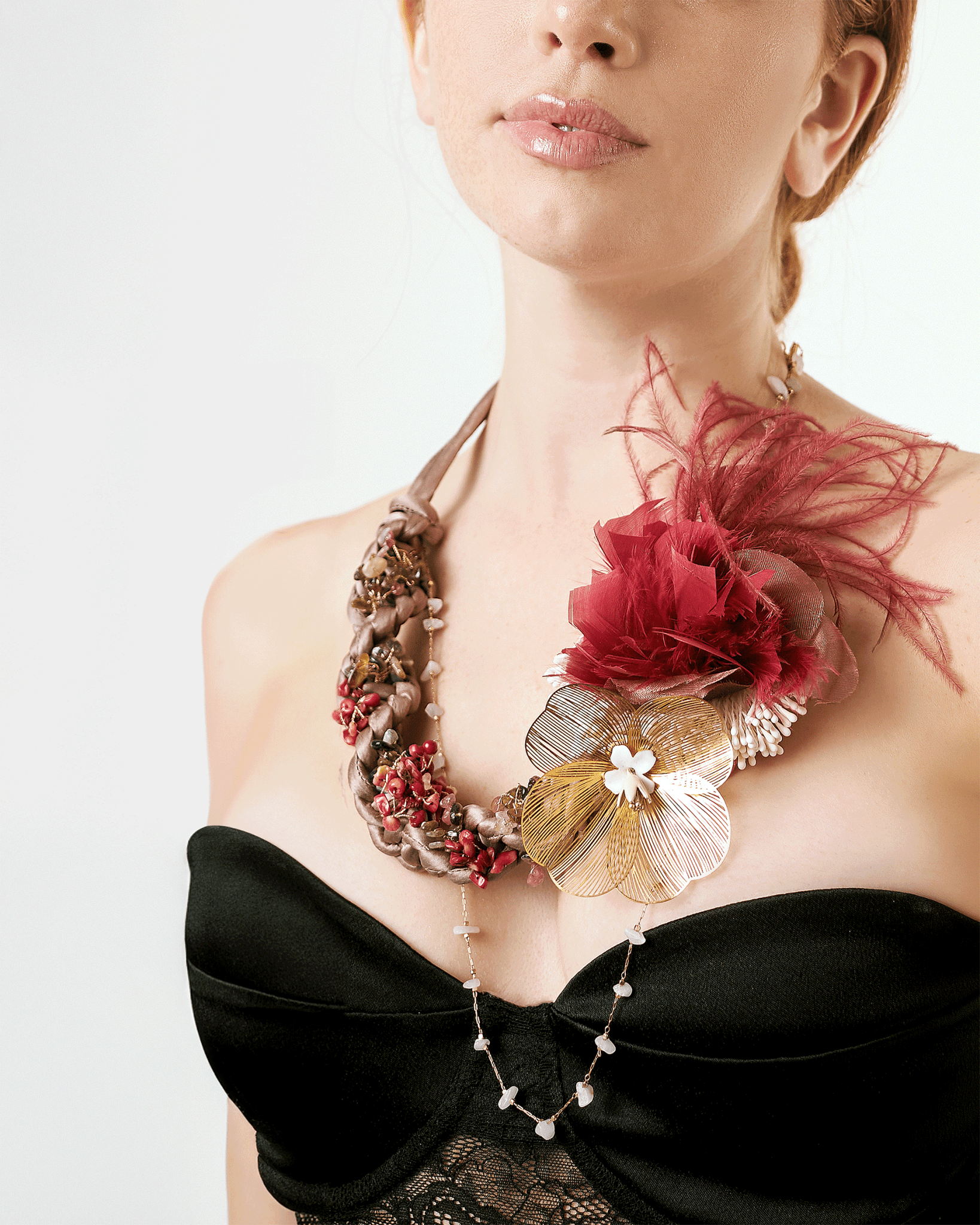 Silk & Jade Necklace | Blooming Luxe Nuna - NUNA - QORI