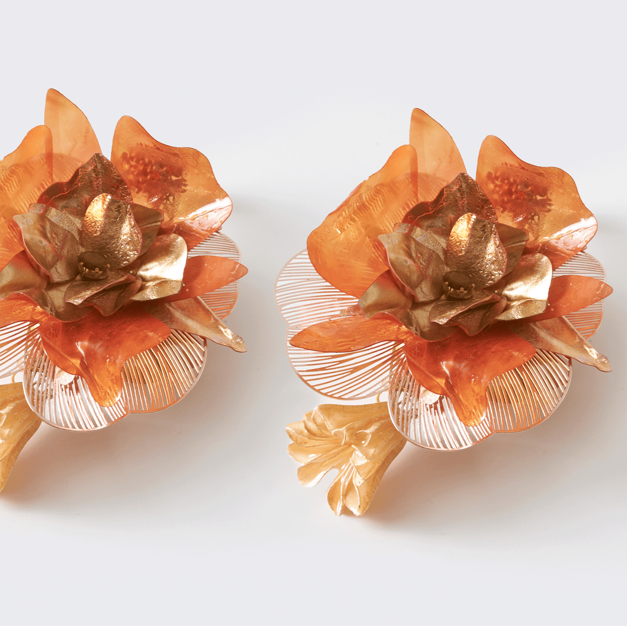 Swarovski Crystals & Flowers Earrings | Sacred Cour Nuna