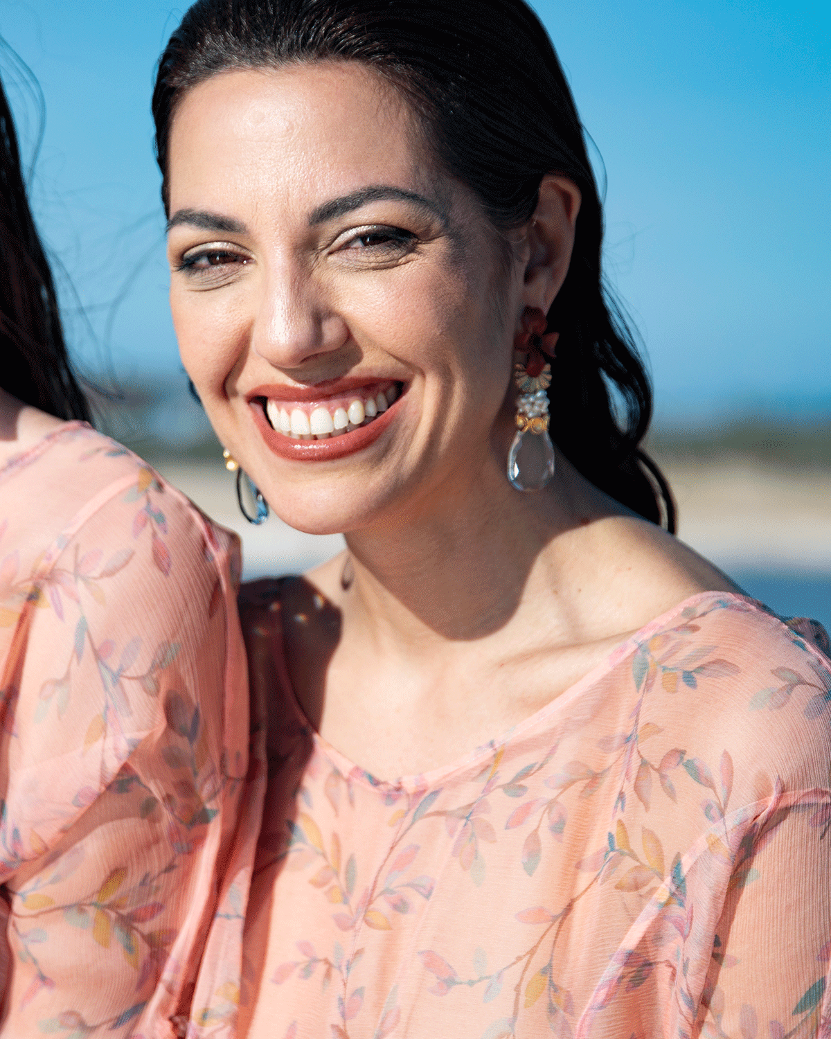 Swarovski Crystal, Pearls, and Flowers Earrings | Gracia Nuna