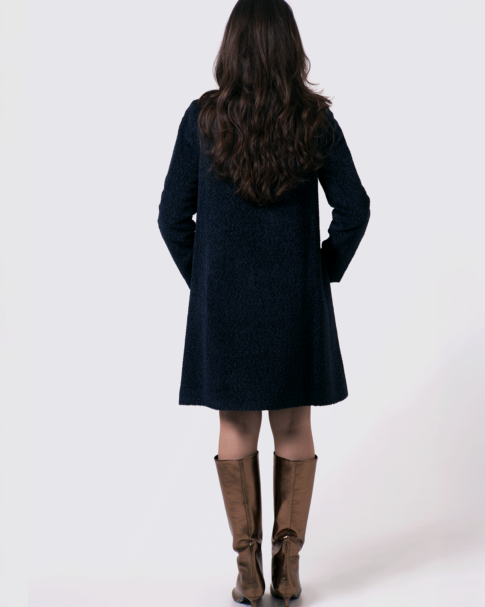 Long Neck Suri Alpaca Coat | Hanan Nuna