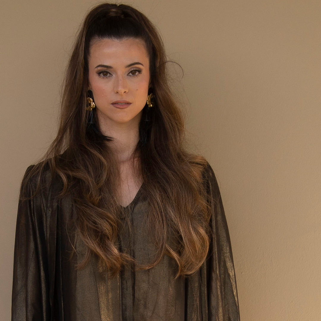 Pendientes de pan de oro, acero,  y plumas | Noche Estrellada