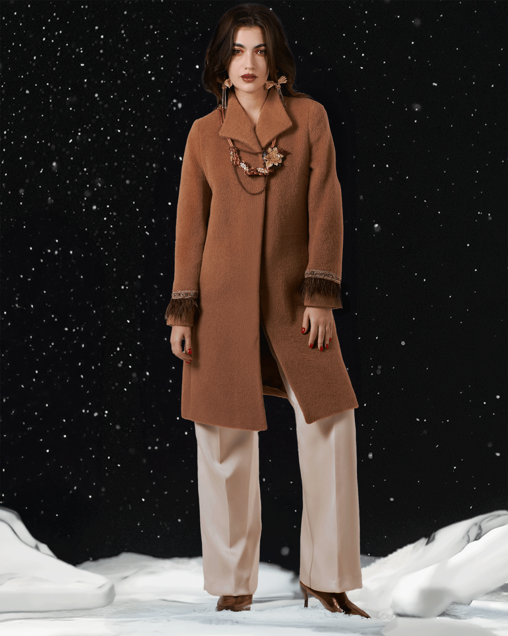 Alpaca & Wool Coat | Sallqa Nuna - NUNA - QORI