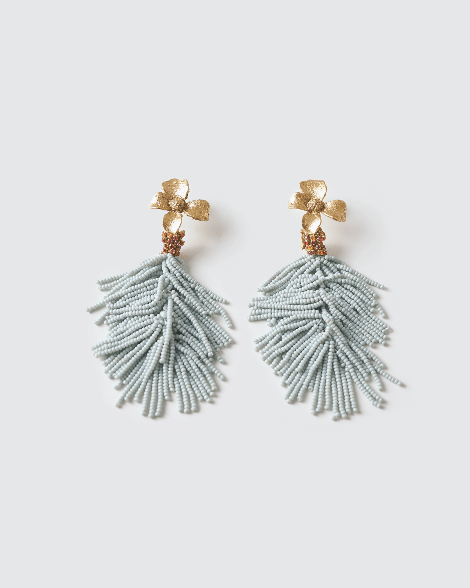 Gold and Crystal Earrings | Ixchel Nuna - NUNA - QORI