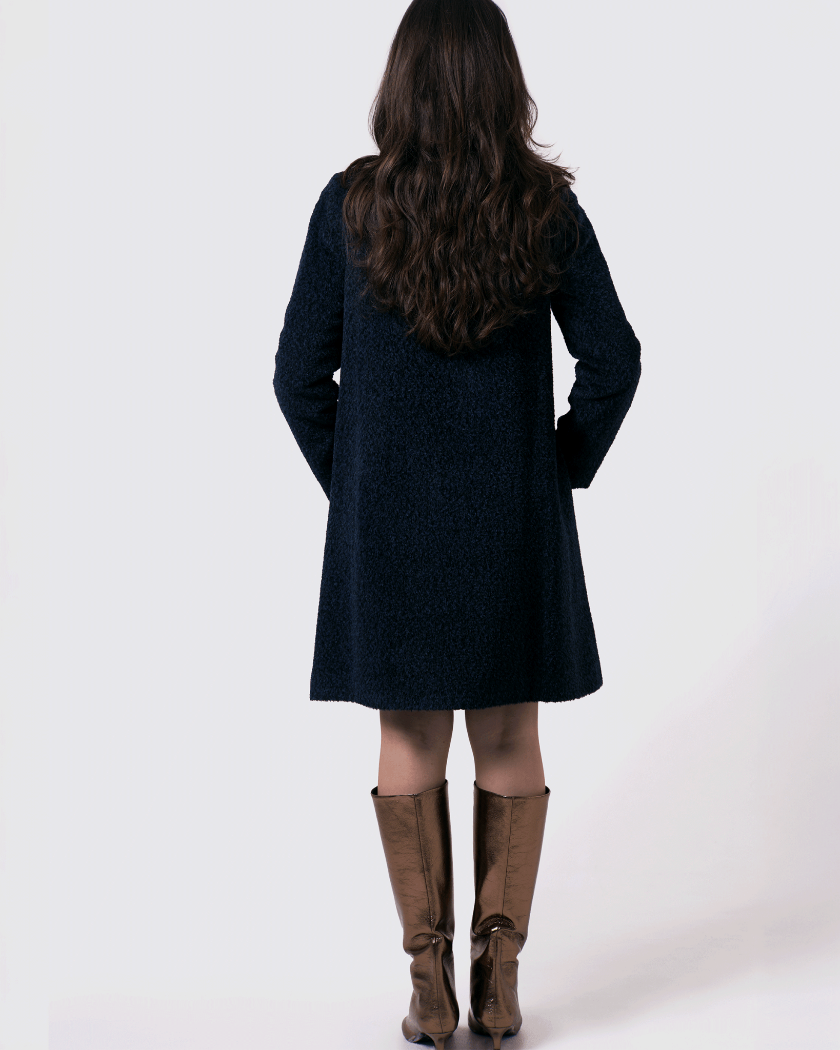 Long Neck Suri Alpaca Coat | Hanan Nuna - NUNA - QORI